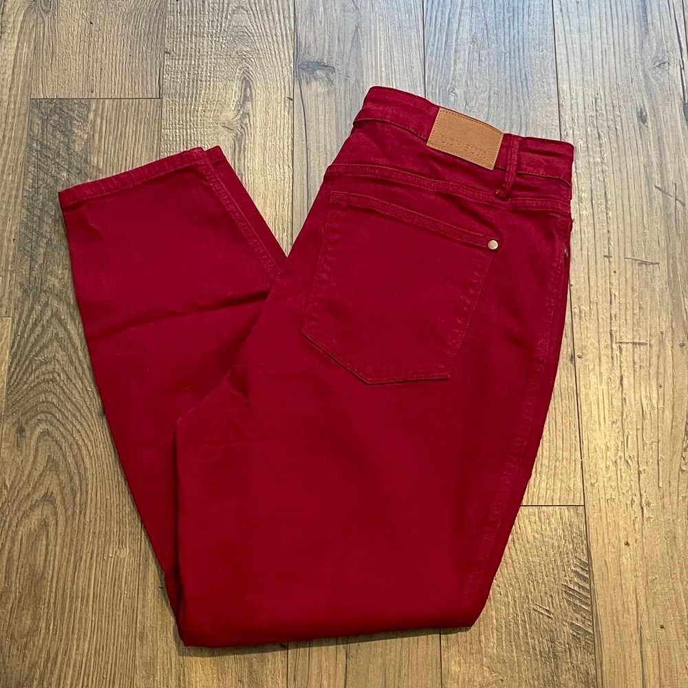 Judy Blue Red Garment Dyed High Rise Skinny Jeans JB88760 C Womens 16W
